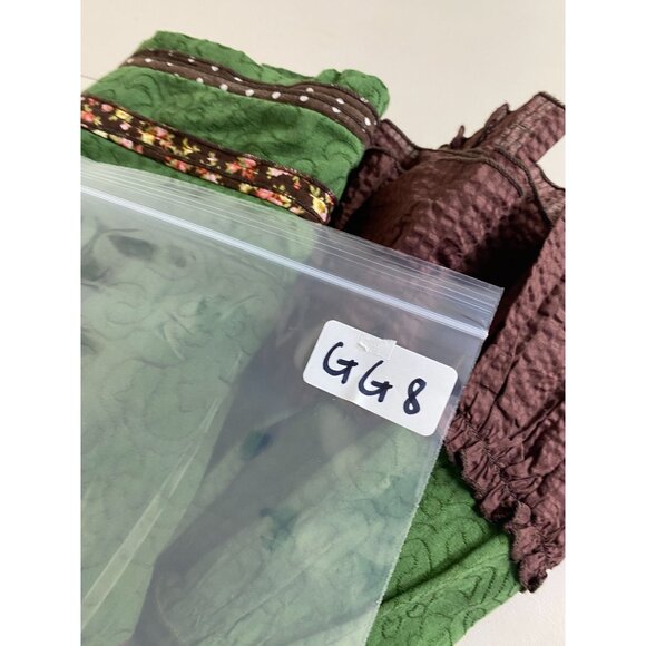 Artka Womens Green Brown Peasant Tiered Ruffle Skirt size Medium Lagenlook Artsy - Picture 9 of 14